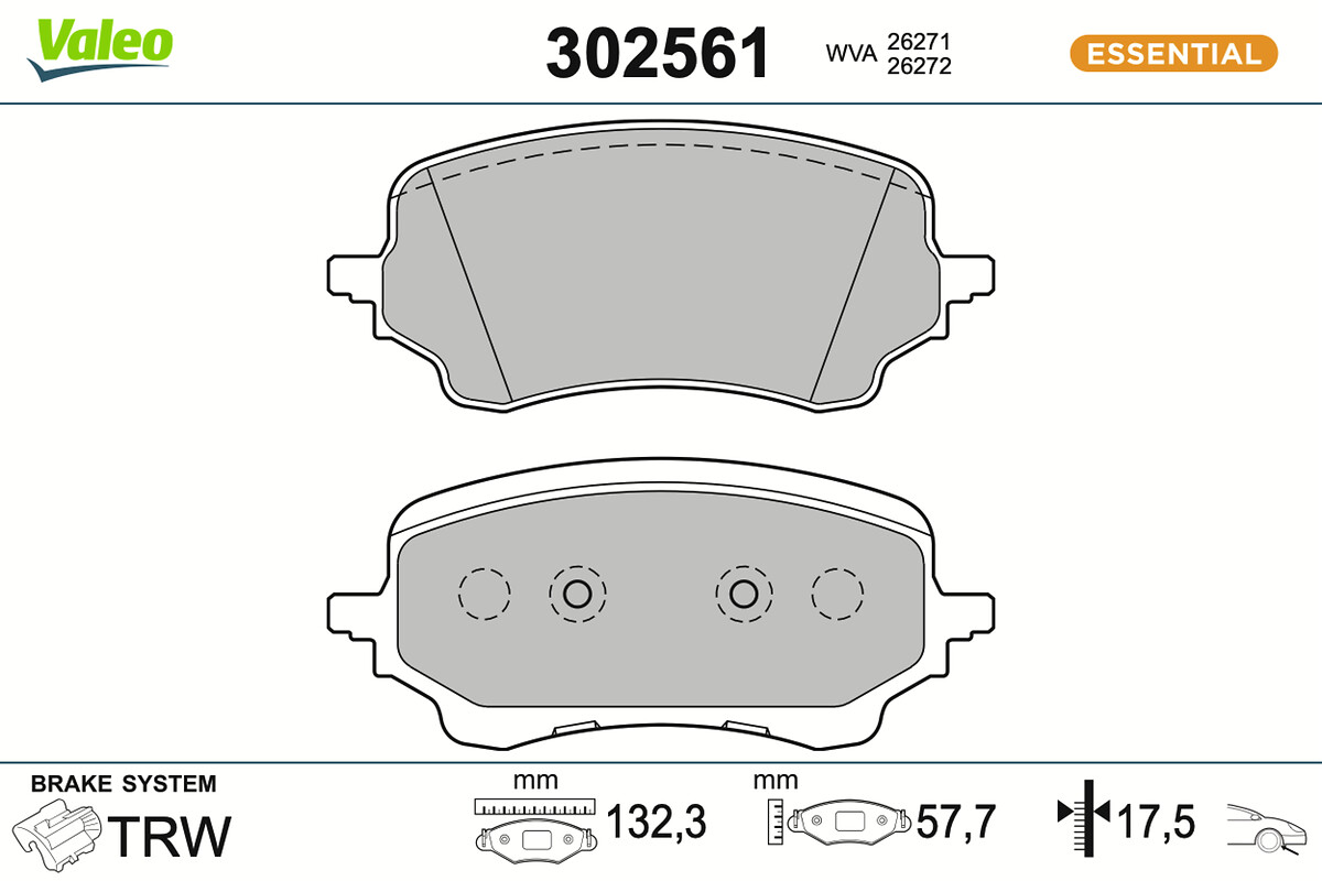 BRAKE PADS FIRST FORD PUMA FR